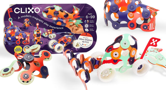 Clixo flexible magnetic building toy deal banner
