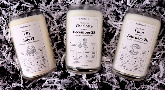 Birthdate Co deal banner featuring 50% off astrology-themed gifts