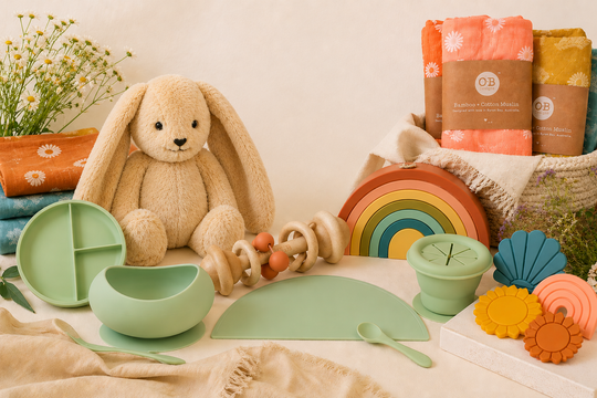 OB Designs baby toys deal banner